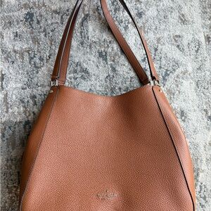 Kate Spade Brown Leather Tote Bag
